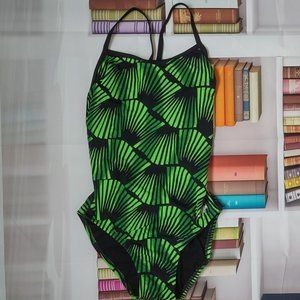 Tropical Print One Piece Swimsuit